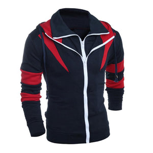 Men Retro Long Sleeve Hoodie Hooded Sweatshirt Tops Jacket Coat Outwear