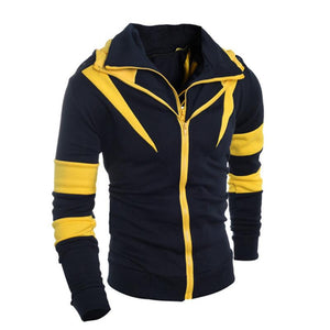 Men Retro Long Sleeve Hoodie Hooded Sweatshirt Tops Jacket Coat Outwear