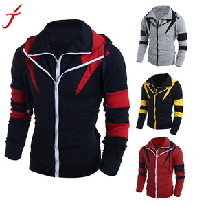 Men Retro Long Sleeve Hoodie Hooded Sweatshirt Tops Jacket Coat Outwear