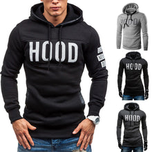 Carregar imagem no visualizador da galeria, Men Winter Slim Hoodie Warm Pullover Sweatshirt Hooded Coat Outwear Tops