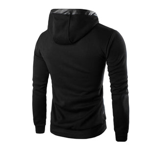 Men Winter Slim Hoodie Warm Pullover Sweatshirt Hooded Coat Outwear Tops