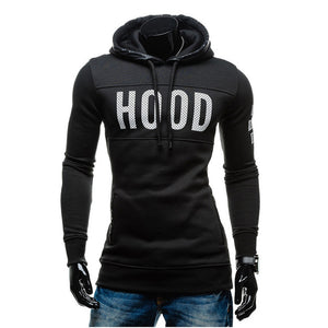 Men Winter Slim Hoodie Warm Pullover Sweatshirt Hooded Coat Outwear Tops