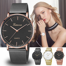 Carregar imagem no visualizador da galeria, GENEVA Womens Classic Quartz Stainless Steel Wrist Watch Bracelet Watches