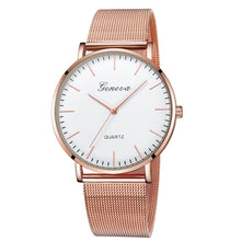 Carregar imagem no visualizador da galeria, GENEVA Womens Classic Quartz Stainless Steel Wrist Watch Bracelet Watches