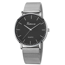 Carregar imagem no visualizador da galeria, GENEVA Womens Classic Quartz Stainless Steel Wrist Watch Bracelet Watches