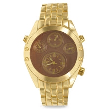 Carregar imagem no visualizador da galeria, Gold Glossy 4-subdial Executive Classic Mens Watch